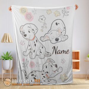 Perfect Cute Disney Cartoon 101 Dalmatians Cute Blanket Fleece Customized Blanket