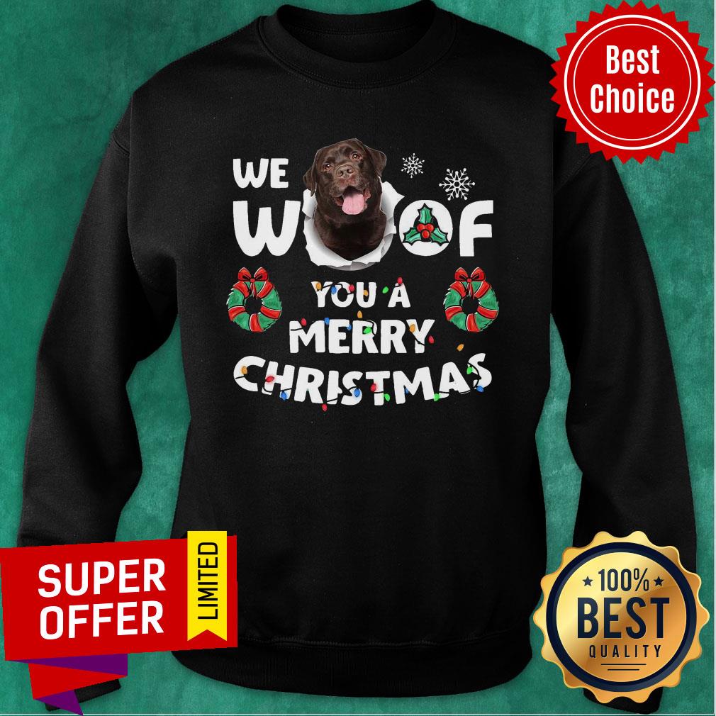 Top Labrador Retriever We Woof You A Merry Christmas Shirt - Image 4