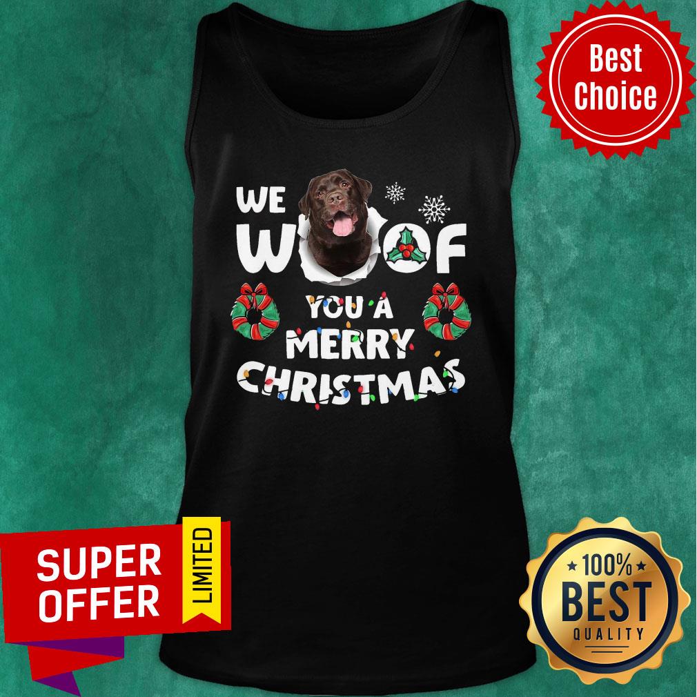 Top Labrador Retriever We Woof You A Merry Christmas Shirt - Image 3