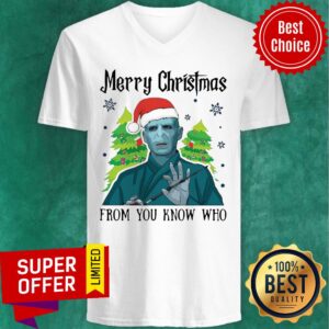 Alternative view of Top Voldemort Merry Christmas From You Know Who Shirt