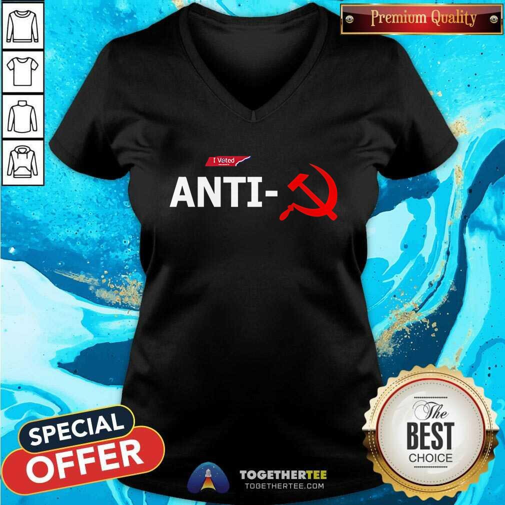 Hot I Vote Anti Communist T-Shirt - Image 2