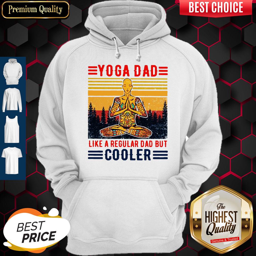 Hippie Yoga Dad Like A Regular Dad But Cooler Vintage Shirt - Image 5