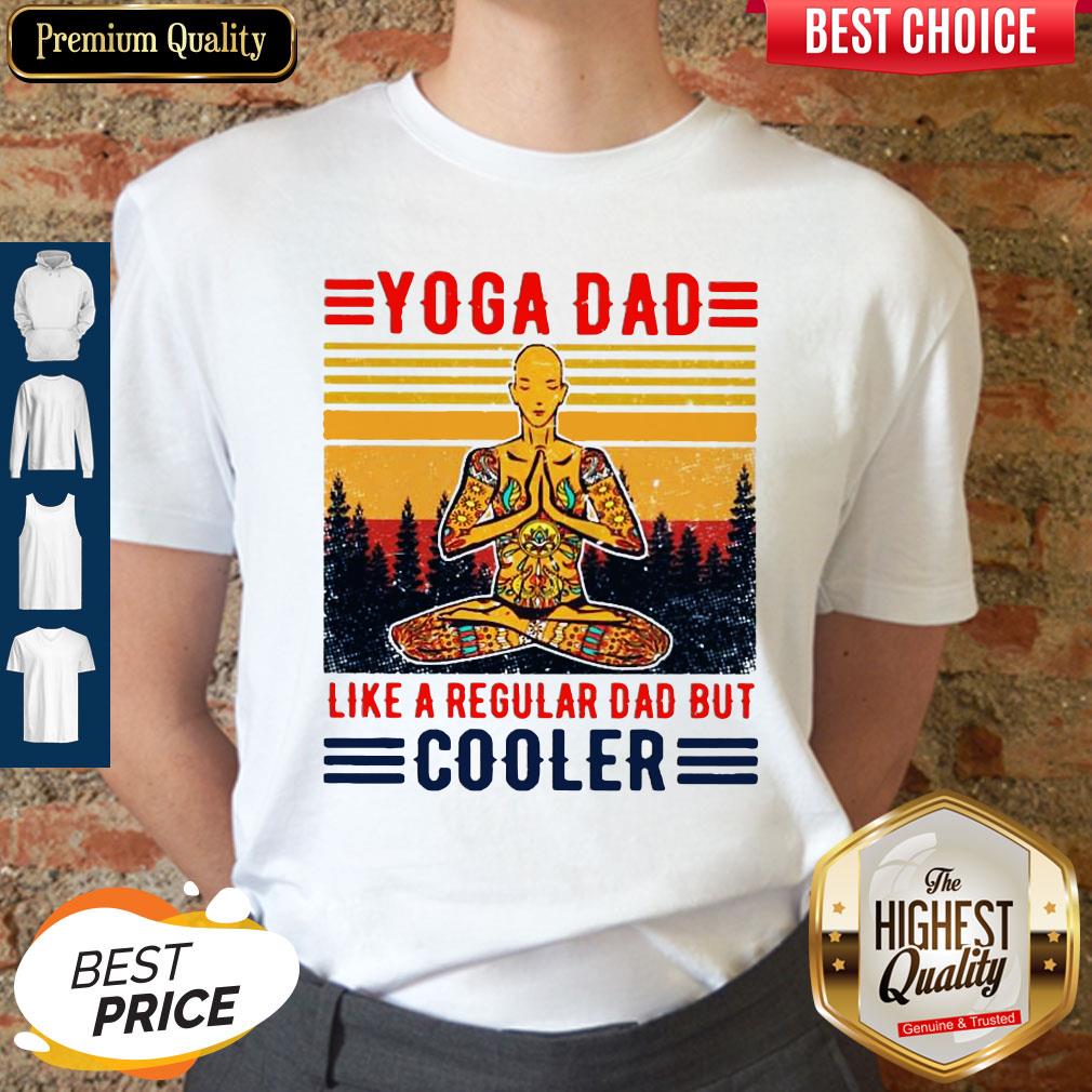 Hippie Yoga Dad Like A Regular Dad But Cooler Vintage Shirt