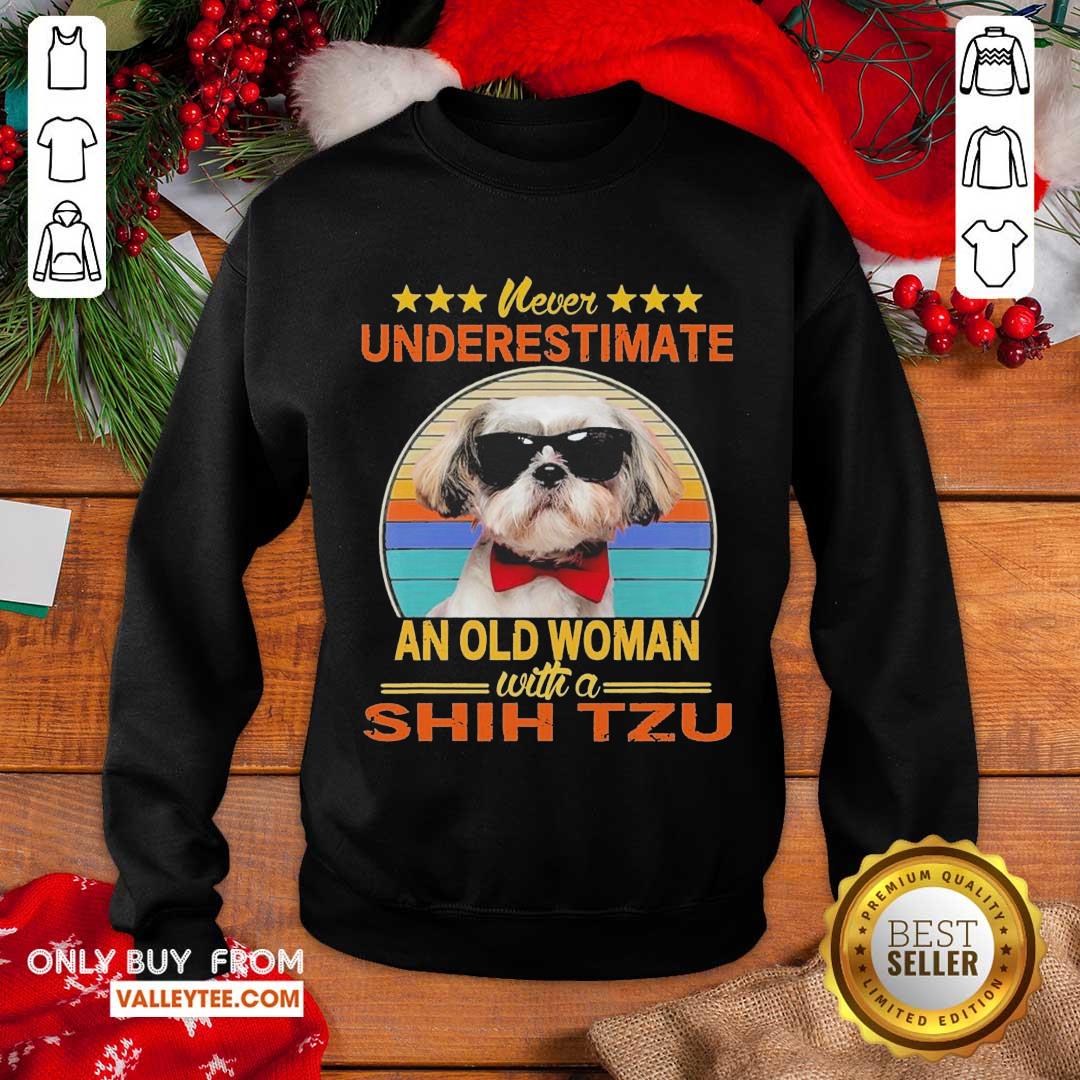 Lovely Never Underestimate An Old Woman With A Shih Tzu Vintage Shirt - Image 5