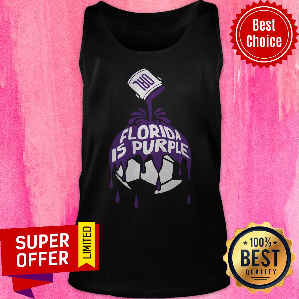 Nice Florida Is Purple Shirt - Image 4