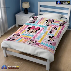 Alternative view of Official Disney Minnie Mouse Blanket Fleece Customized Blanket
