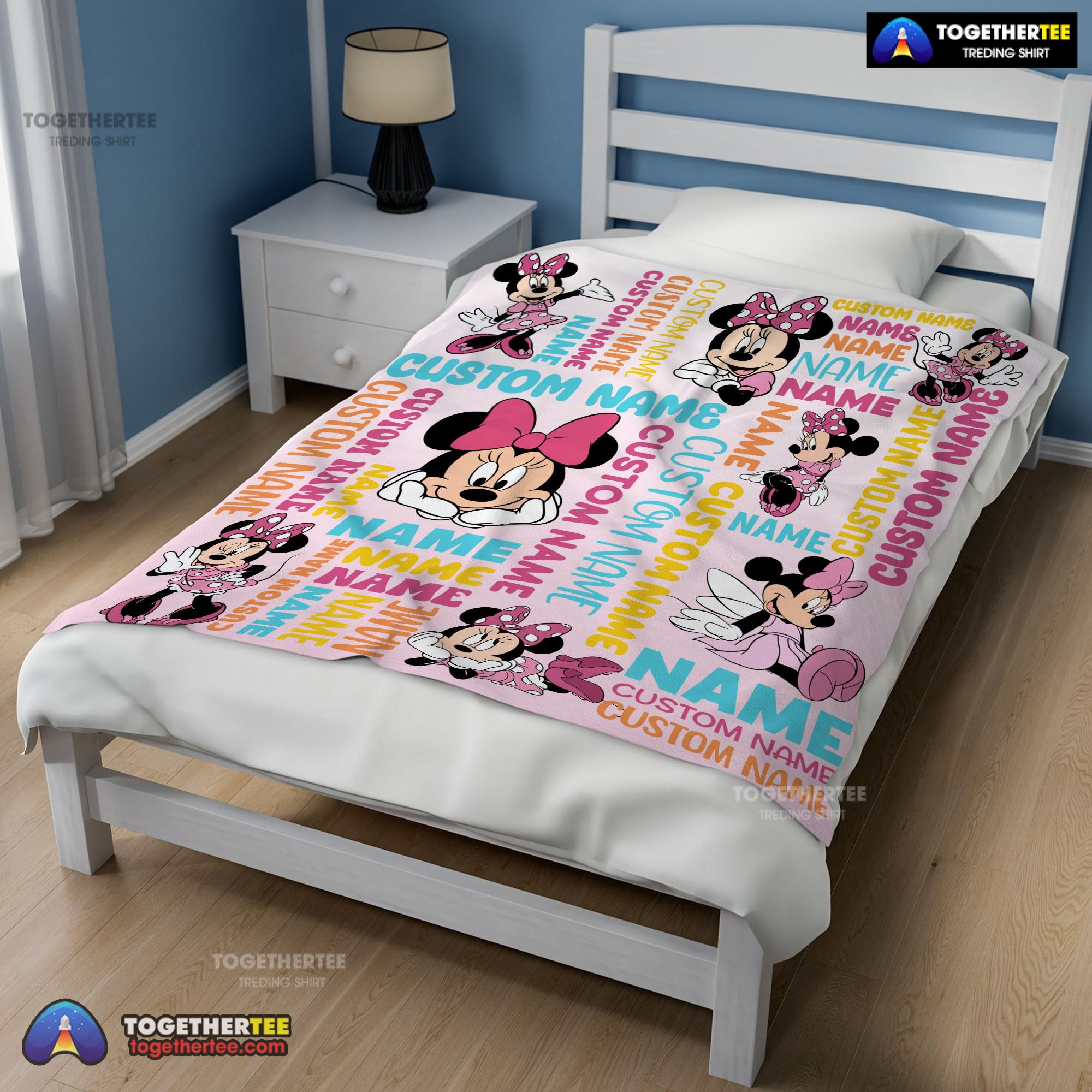 Official Disney Minnie Mouse Blanket Fleece Customized Blanket - Image 2