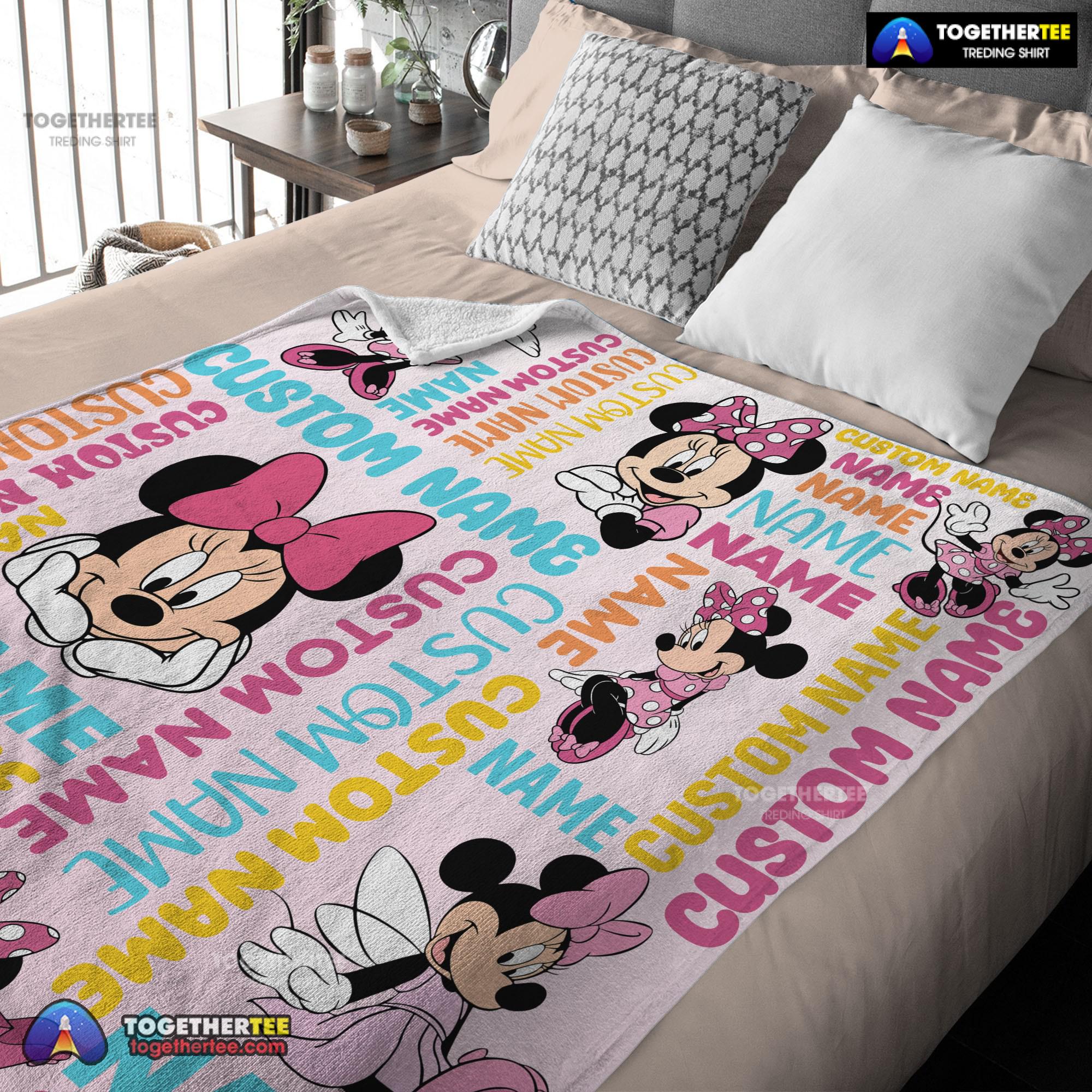 Official Disney Minnie Mouse Blanket Fleece Customized Blanket - Image 3