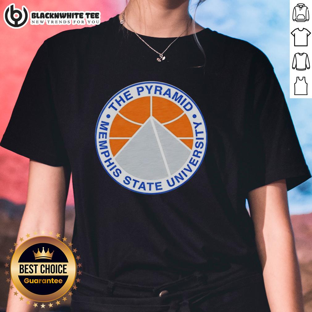 Good The Pyramid Memphis State University Basketball Logo T-Shirt - Image 3