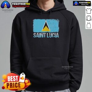 Alternative view of Official Saint Lucia Flag T-Shirt