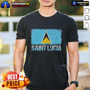 Official Saint Lucia Flag T-Shirt
