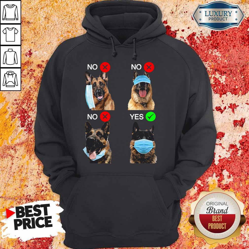 German Shepherd Dogs Right Way To Wear Mask Shirt - Image 5