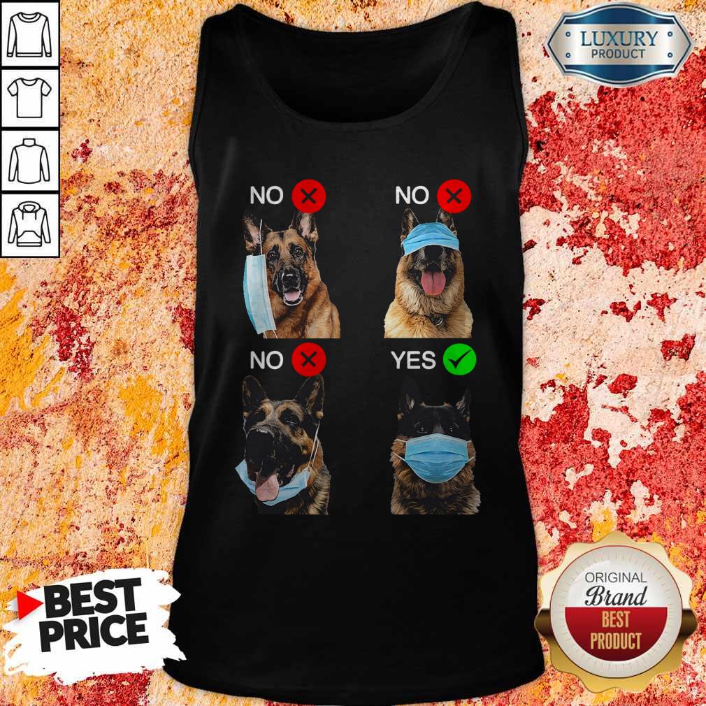 German Shepherd Dogs Right Way To Wear Mask Shirt - Image 3
