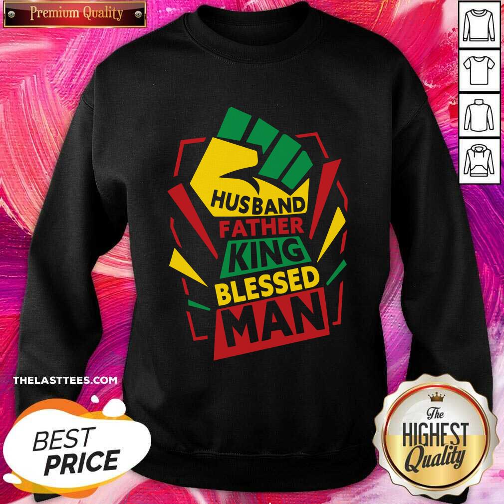 Husband Father King Blessed Man Shirt - Image 4