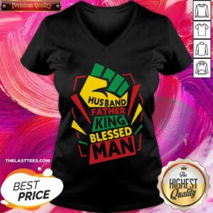 Alternative view of Husband Father King Blessed Man Shirt