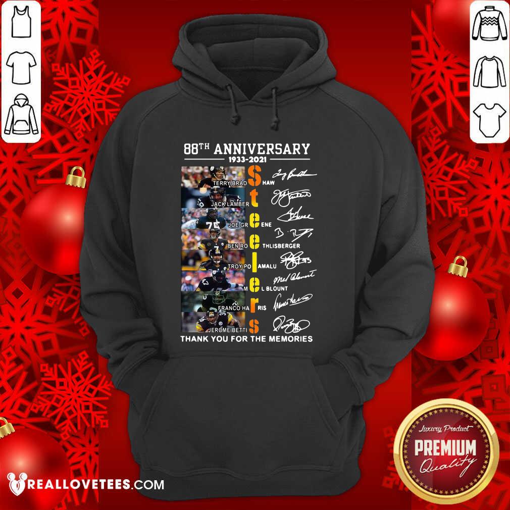 So Pittsburgh Steelers 88th Anniversary Thank You For The Memories Signatures Shirt - Image 4