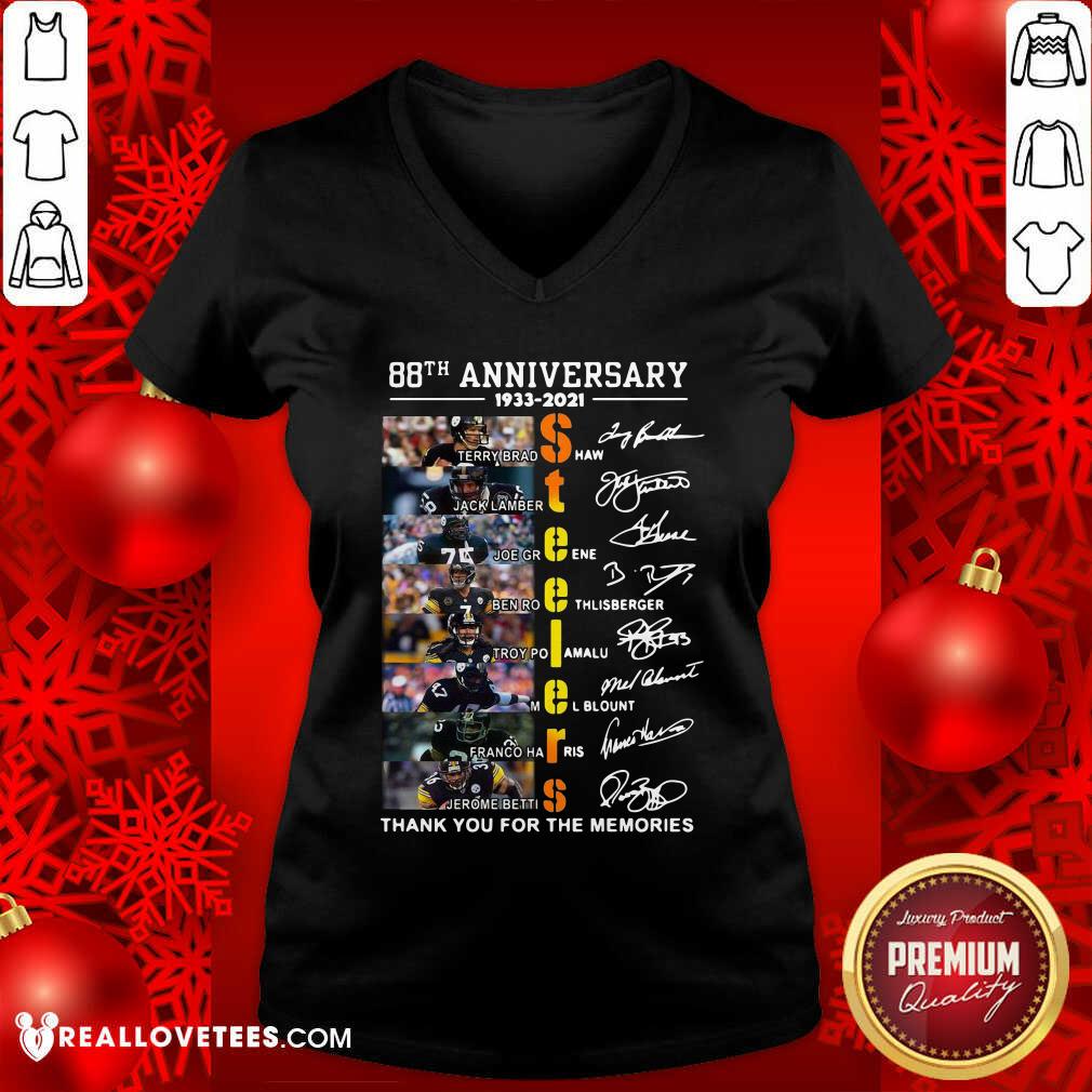 So Pittsburgh Steelers 88th Anniversary Thank You For The Memories Signatures Shirt - Image 5