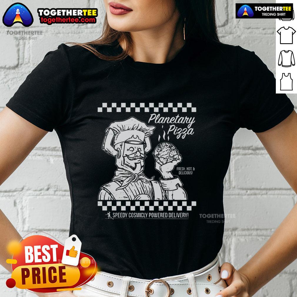 Nice Planetary Pizza T-Shirt - Image 3