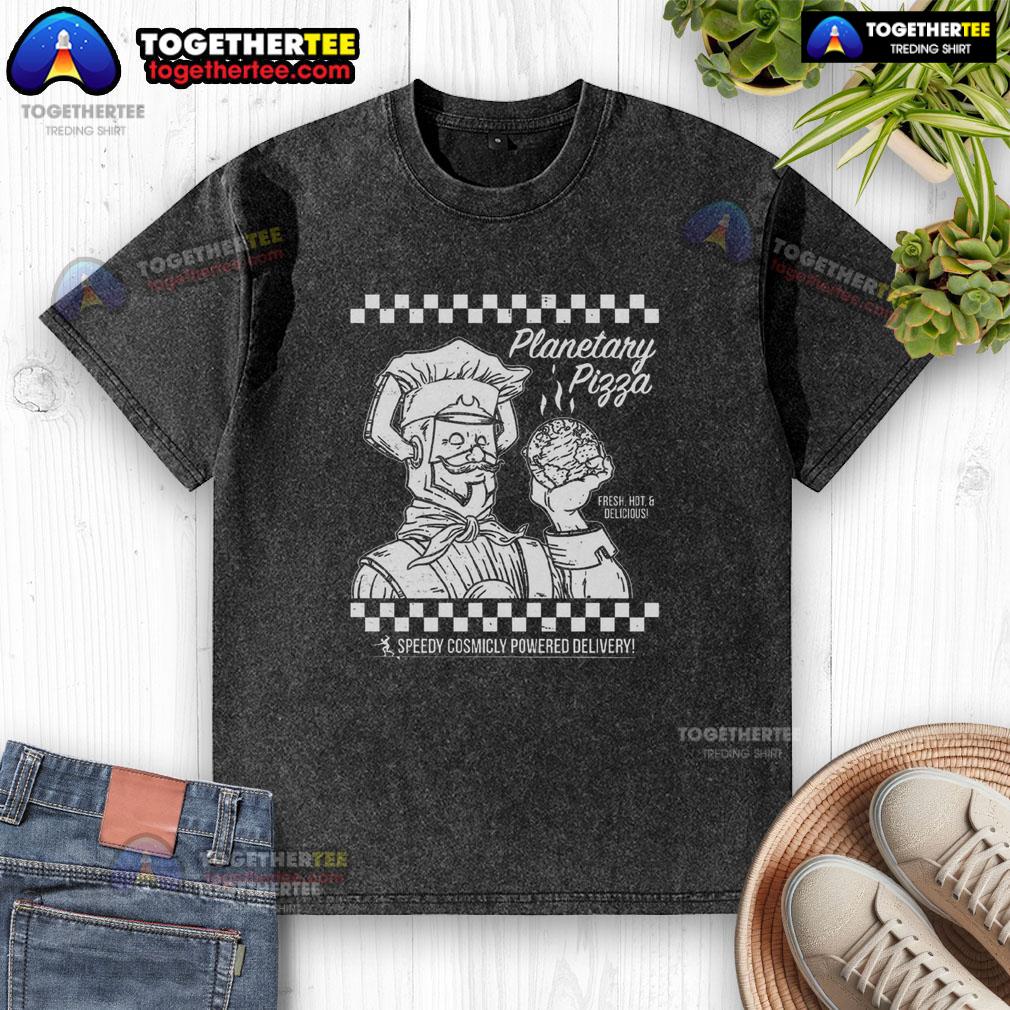Nice Planetary Pizza T-Shirt - Image 6
