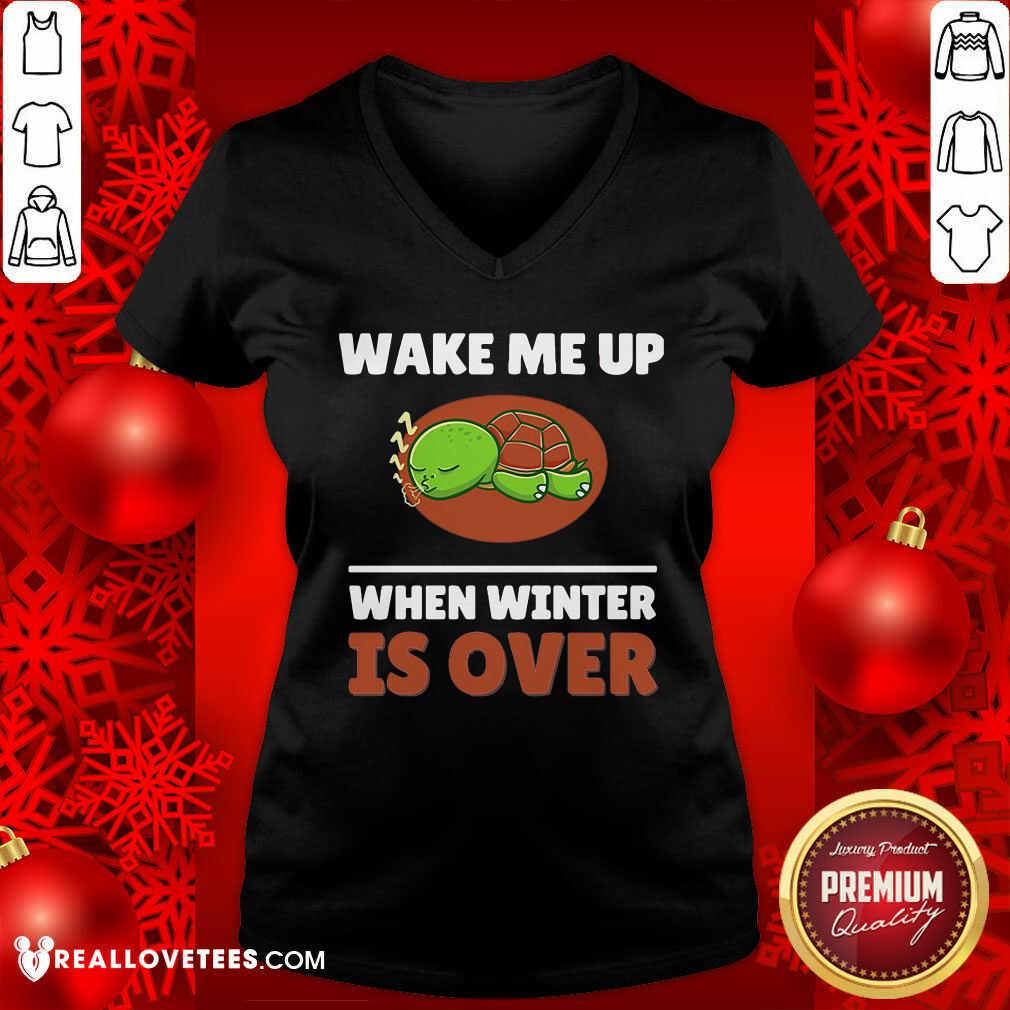 Super Turtle Wake Me Up When Winter Is Over Shirt - Image 5