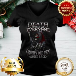 Alternative view of The Death Smiles At Everyone Grumpy Old Men Smile Back Shirt