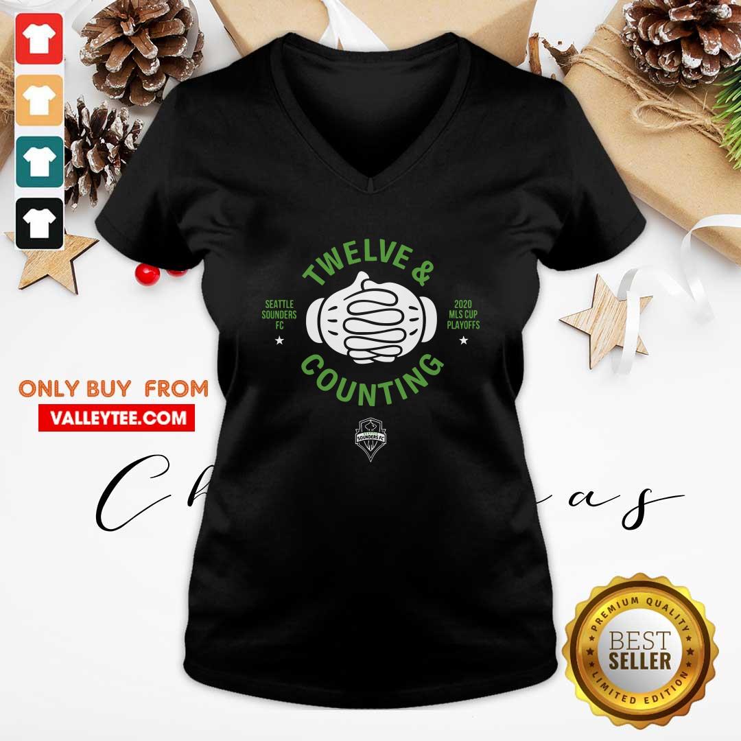 Cute Seattle Sounders Fc Twelve And Counting 2020 Mls Cup Playoffs Shirt - Image 5