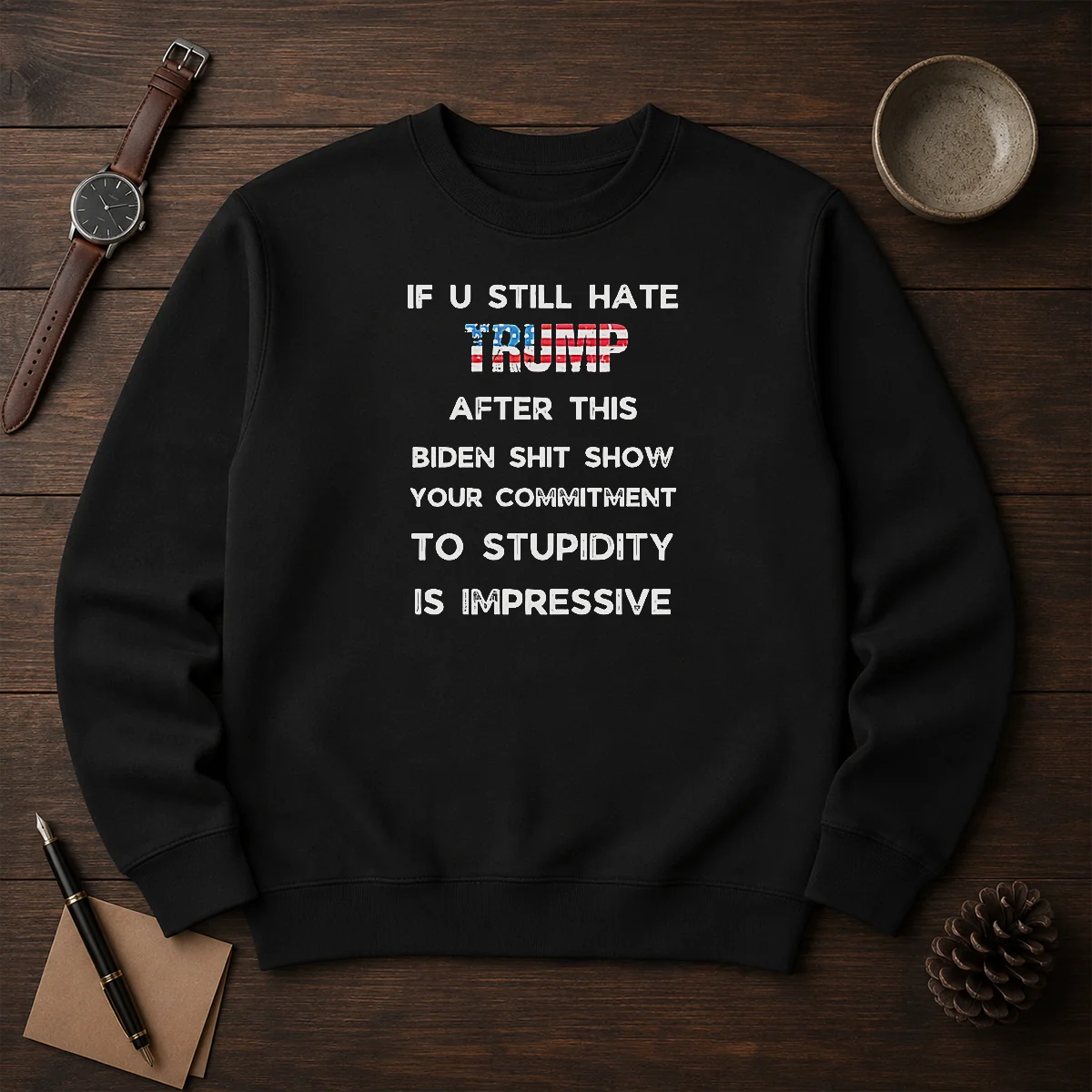 Pretty Trump And Biden Shit Show Political Shirt - Image 7