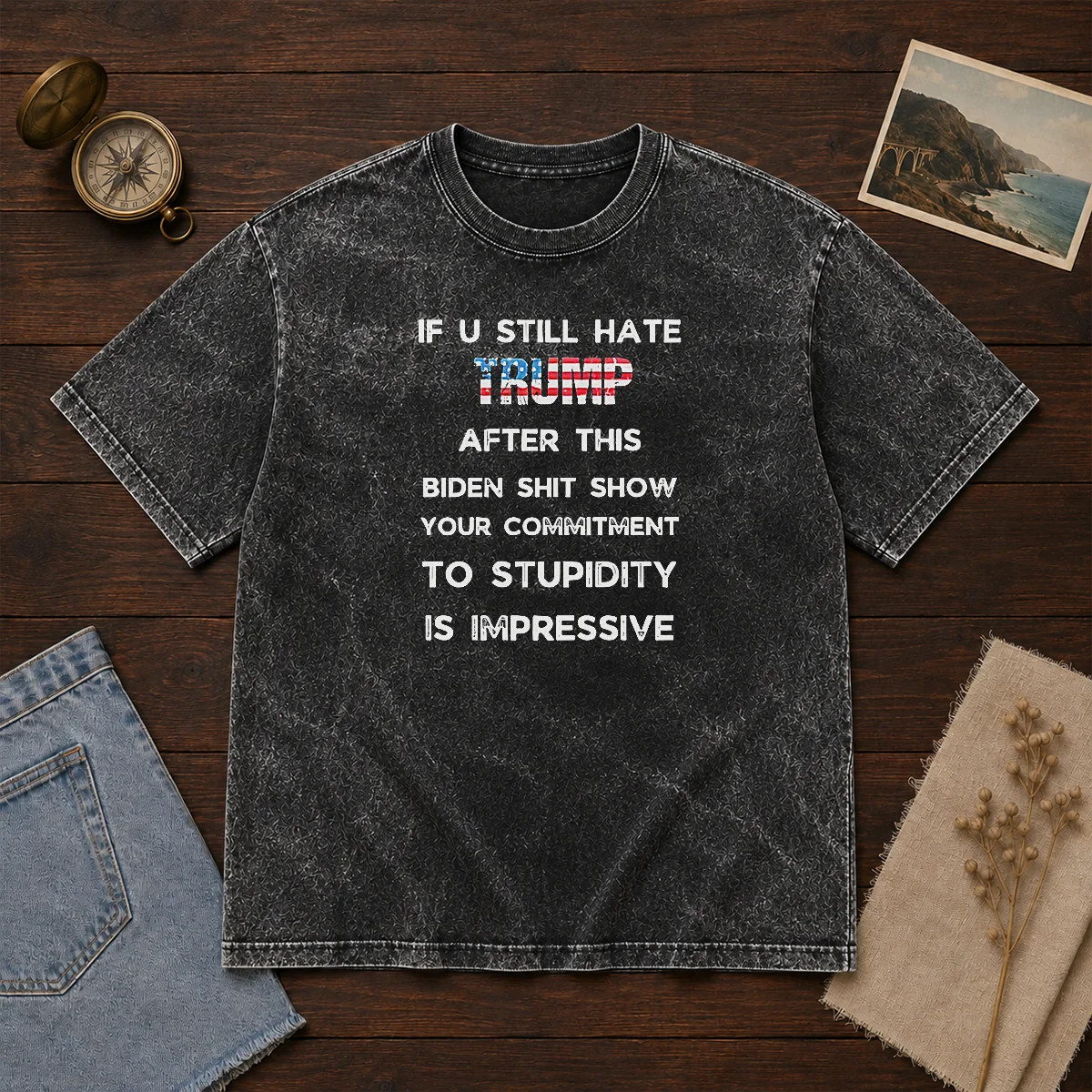 Pretty Trump And Biden Shit Show Political Shirt - Image 8