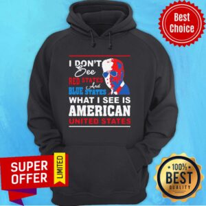 Alternative view of Nice I Don’T See Red States And Blue States I See American United States Shirt