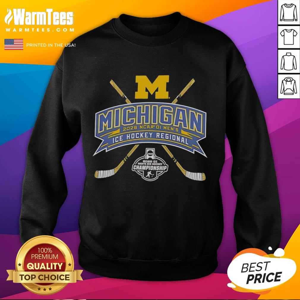Hot Michigan Wolverines 2026 Ncaa Division I Men's Ice Hockey Regional T-Shirt - Image 5