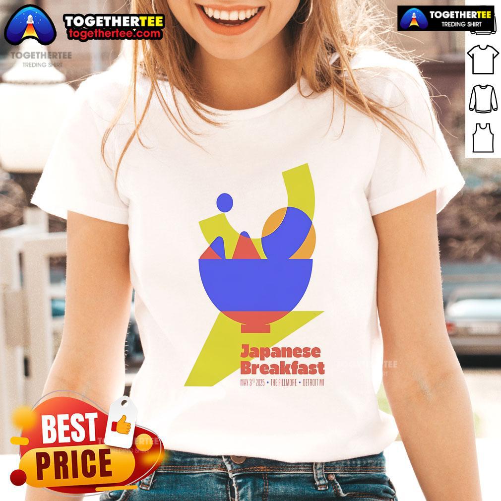 Official Japanese Breakfast The Fillmore Detroit MI May 3 2025 Show Poster T-Shirt - Image 3