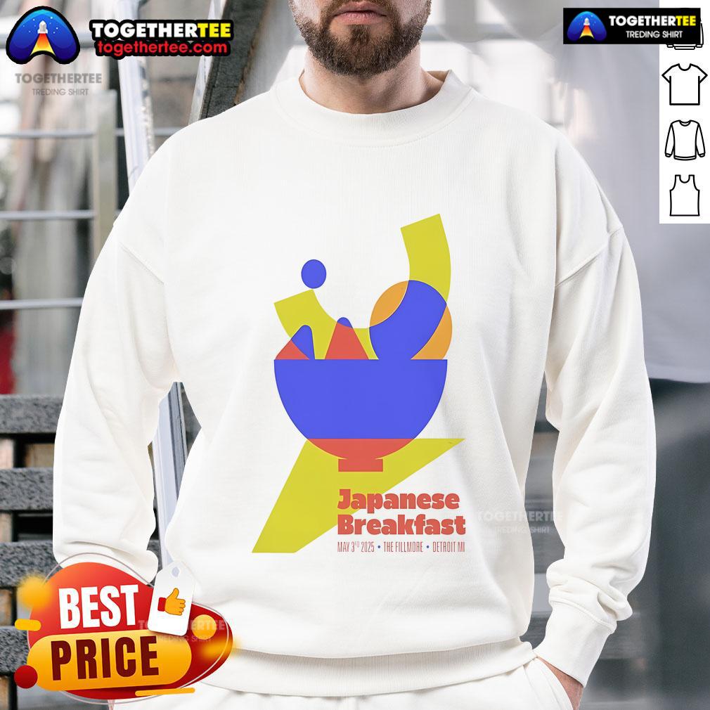 Official Japanese Breakfast The Fillmore Detroit MI May 3 2025 Show Poster T-Shirt - Image 5