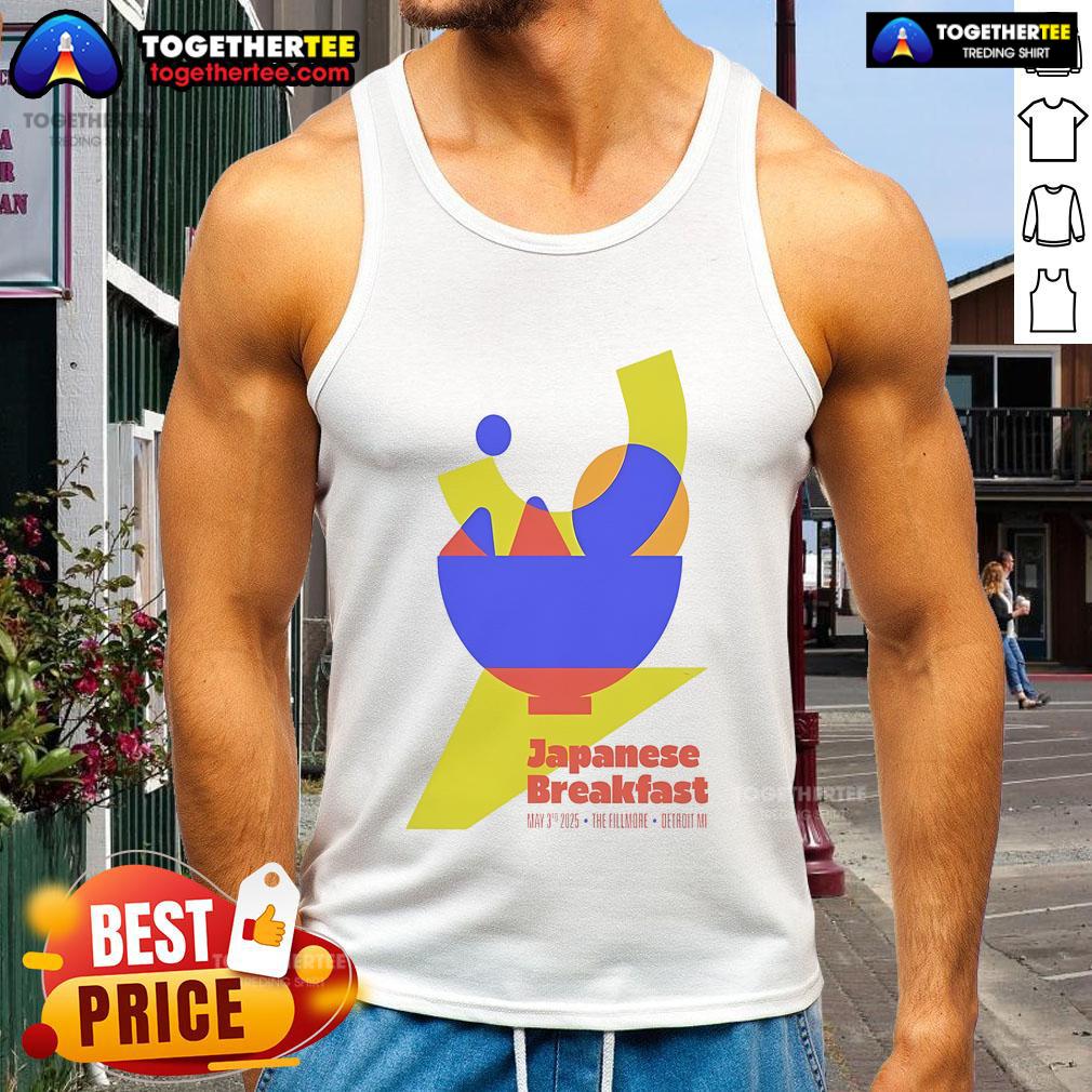 Official Japanese Breakfast The Fillmore Detroit MI May 3 2025 Show Poster T-Shirt - Image 4