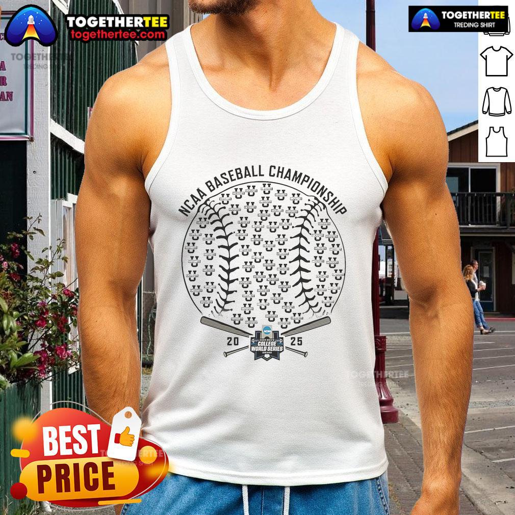Official NCAA Baseball Championship 2025 NCAA Baseball Selection Show T-Shirt - Image 4