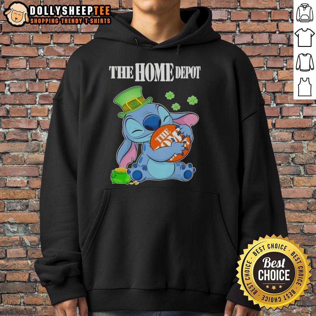 Top Stitch With St Patricks Hug The Home Depot Logo T-Shirt - Image 2
