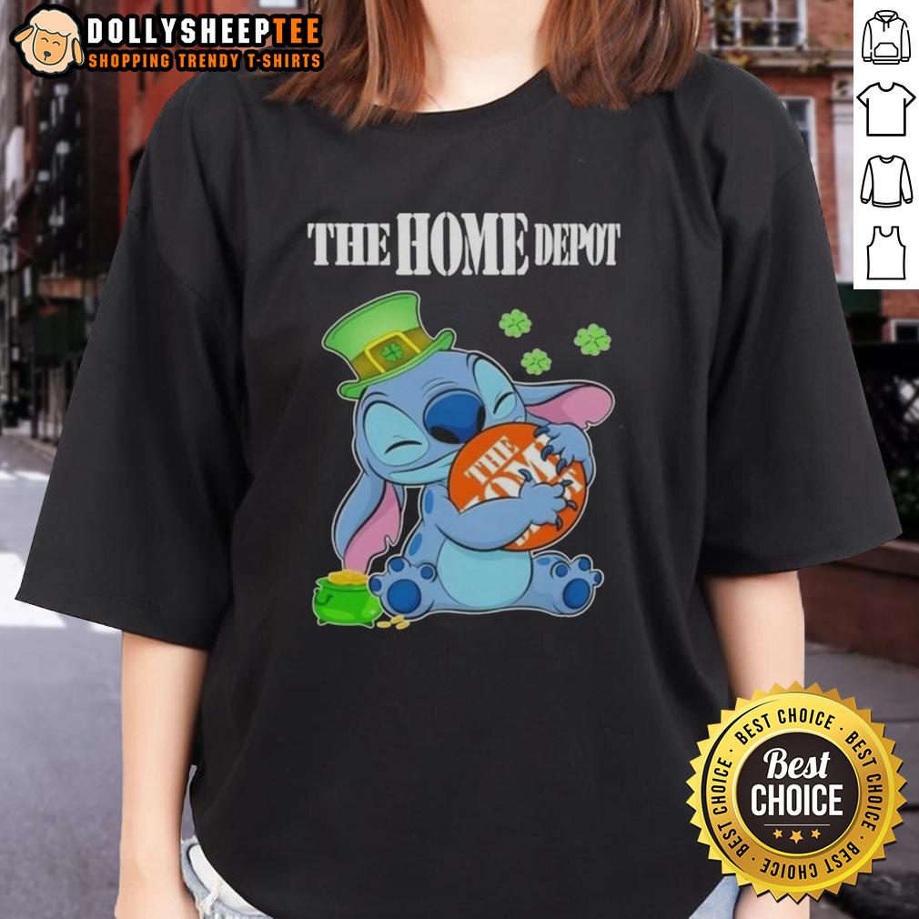 Top Stitch With St Patricks Hug The Home Depot Logo T-Shirt - Image 3