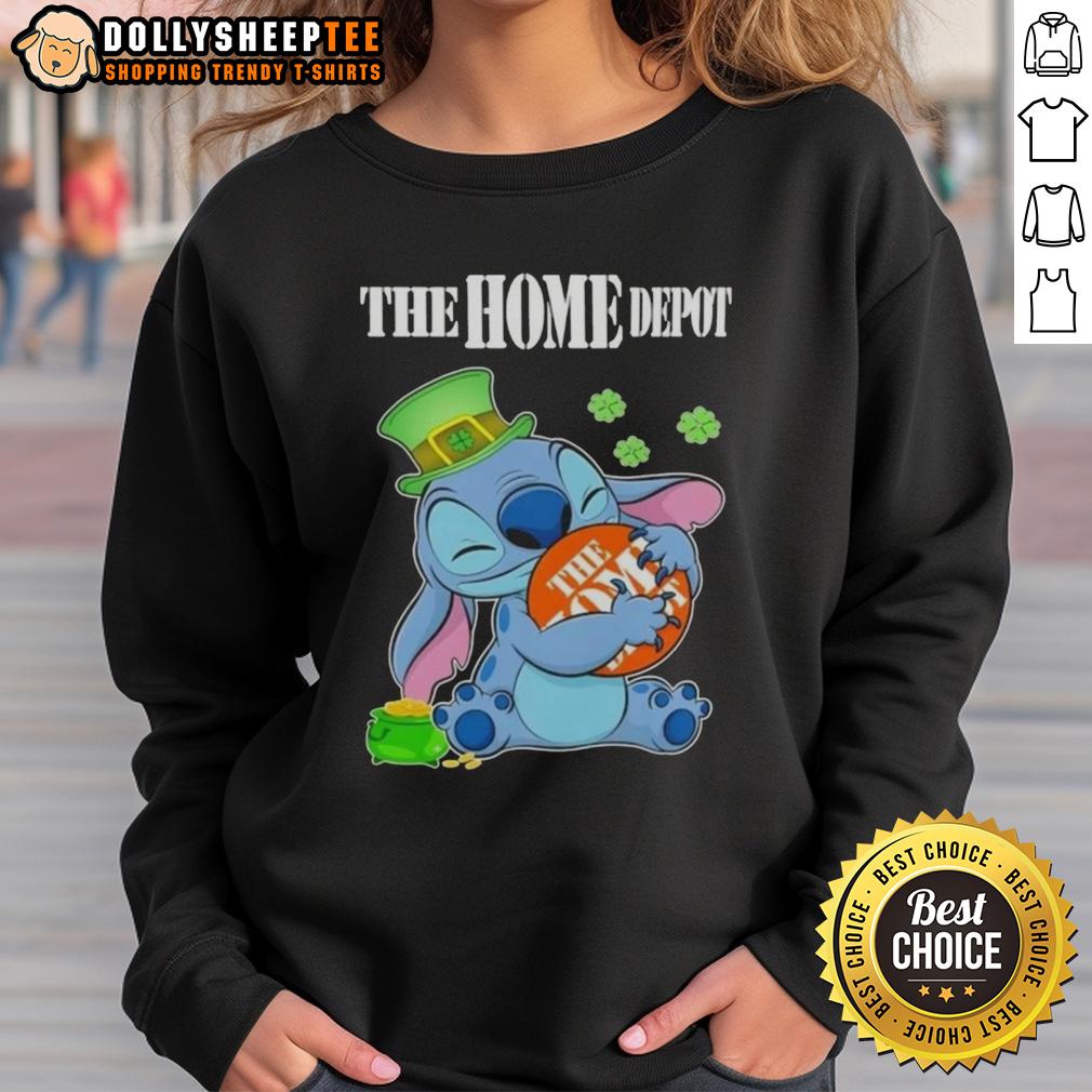 Top Stitch With St Patricks Hug The Home Depot Logo T-Shirt - Image 5