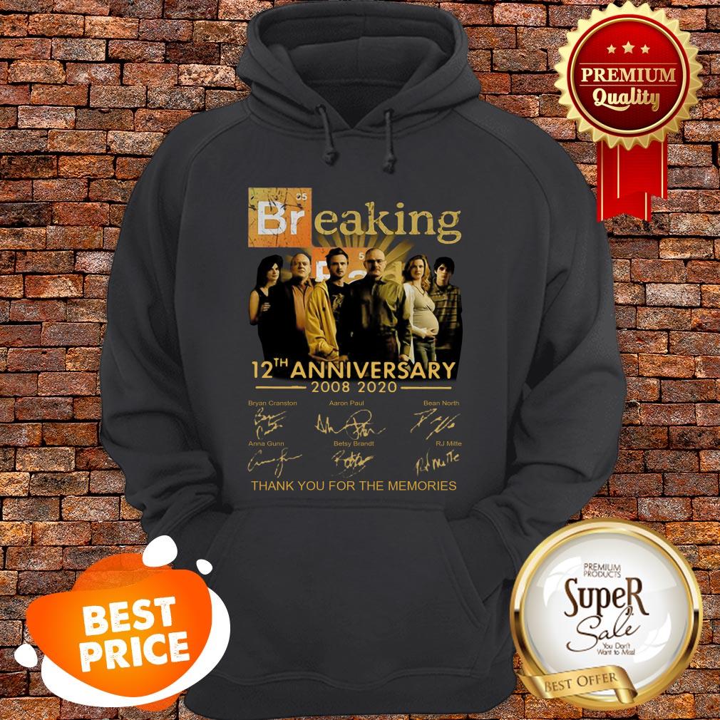 Nice Breaking Bad 12th Anniversary 2008 2020 Thank Memories Signature Shirt - Image 5