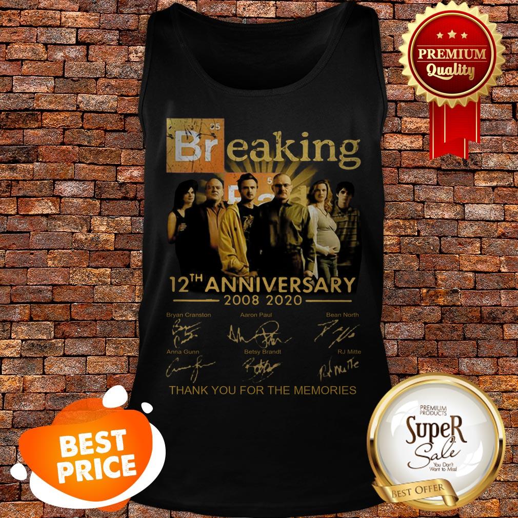 Nice Breaking Bad 12th Anniversary 2008 2020 Thank Memories Signature Shirt - Image 3