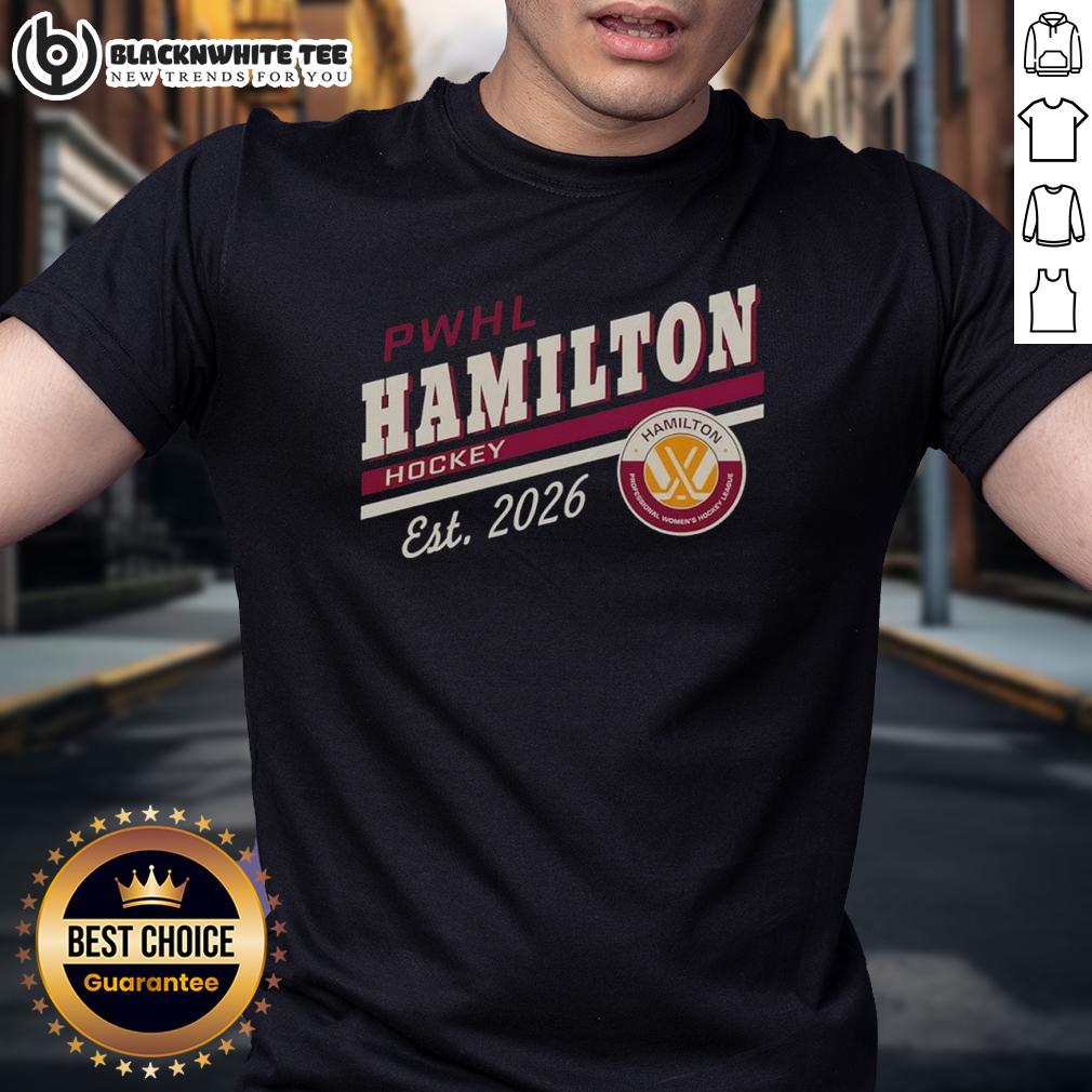 Awesome PWHL Hamilton Hockey Est 2026 Logo T-Shirt