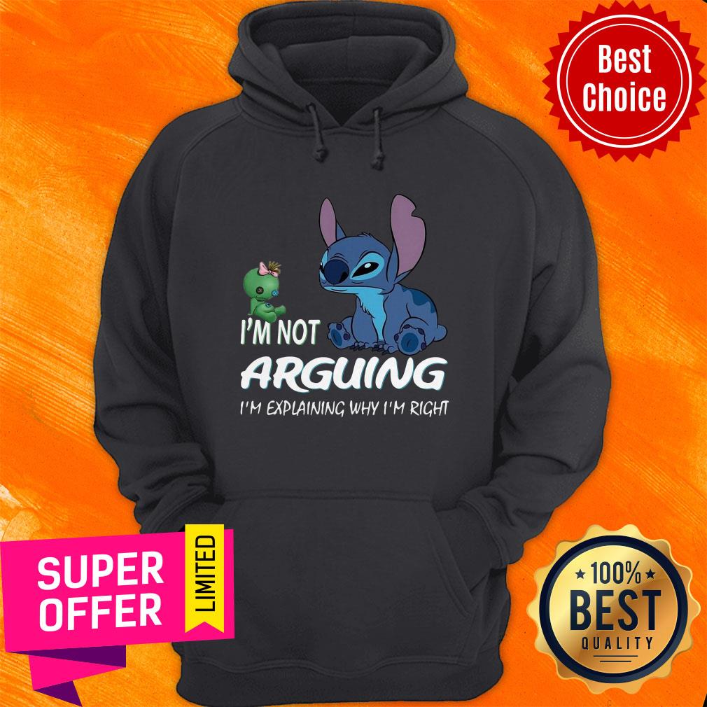 Premium Stitch I'm Not Arguing I'm Explaining Why I'm Right Black Shirt - Image 2