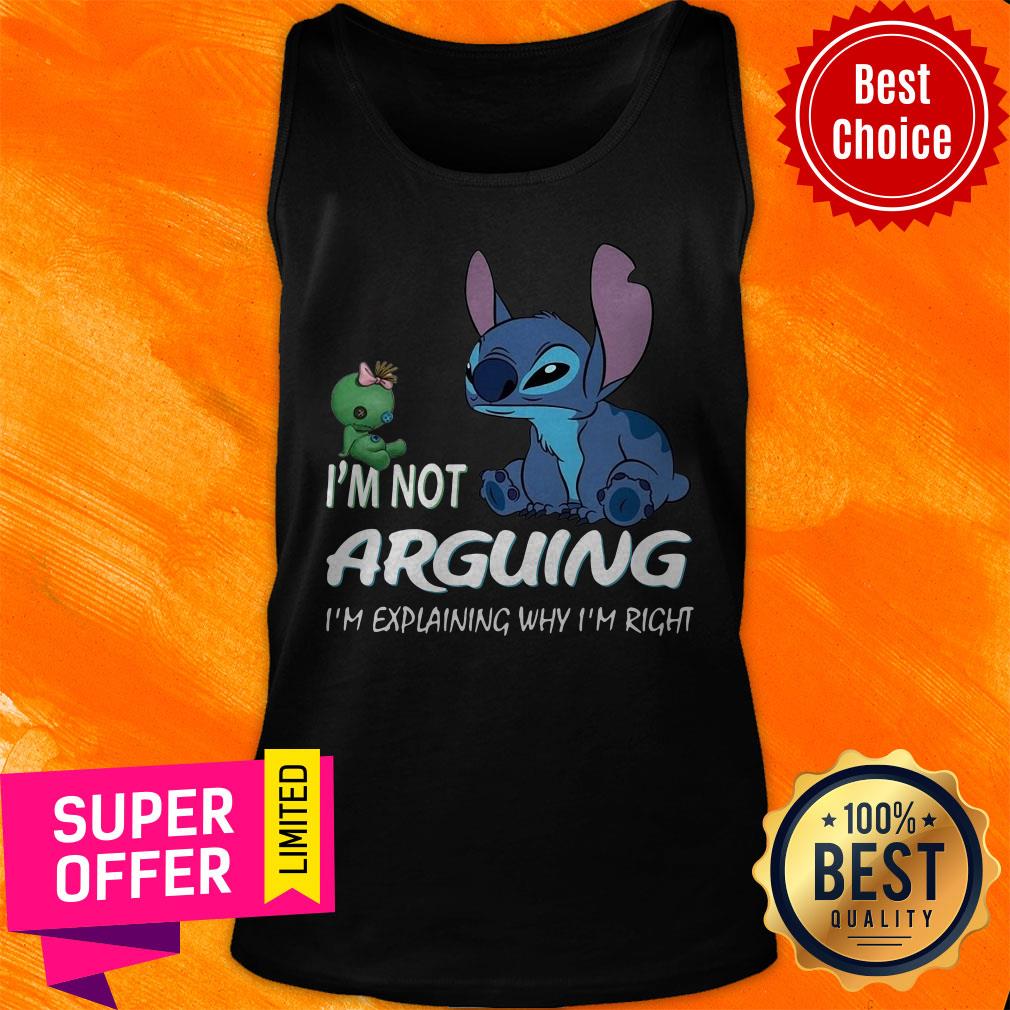 Premium Stitch I'm Not Arguing I'm Explaining Why I'm Right Black Shirt - Image 4