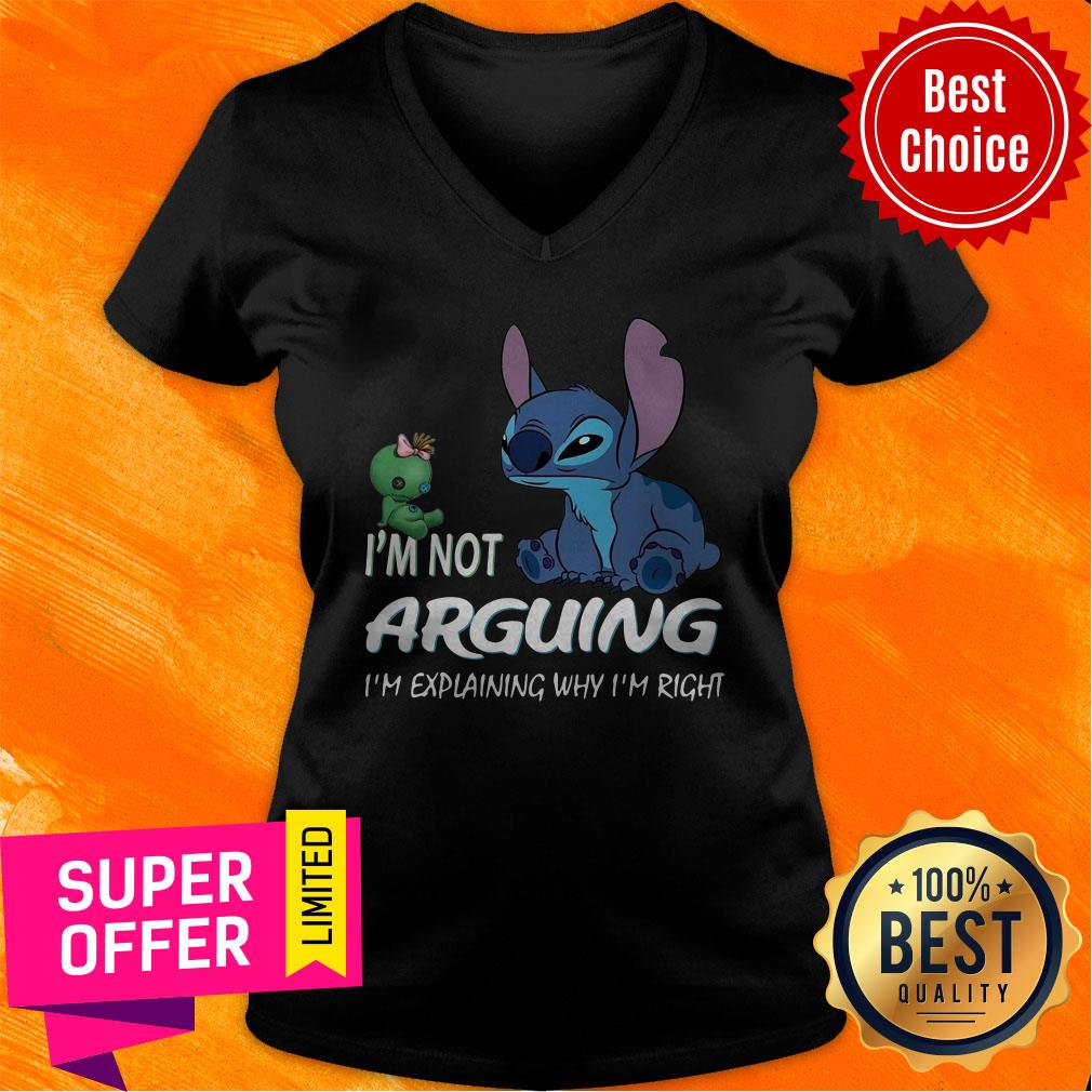Premium Stitch I'm Not Arguing I'm Explaining Why I'm Right Black Shirt - Image 5