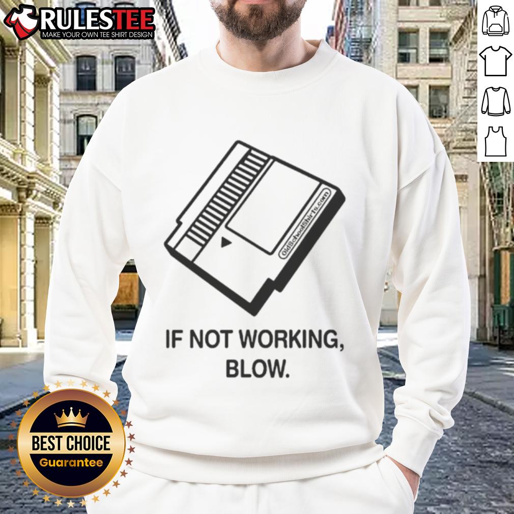 Funny If Not Working Blow Game Cartridge Blow Diagram Retro Gamer T-Shirt - Image 5