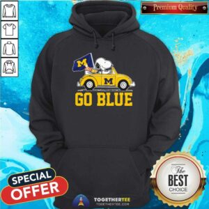 Alternative view of Peanuts Snoopy And Woodstock Michigan Wolverines Go Blue 2023 CFP National Champions T-shirt