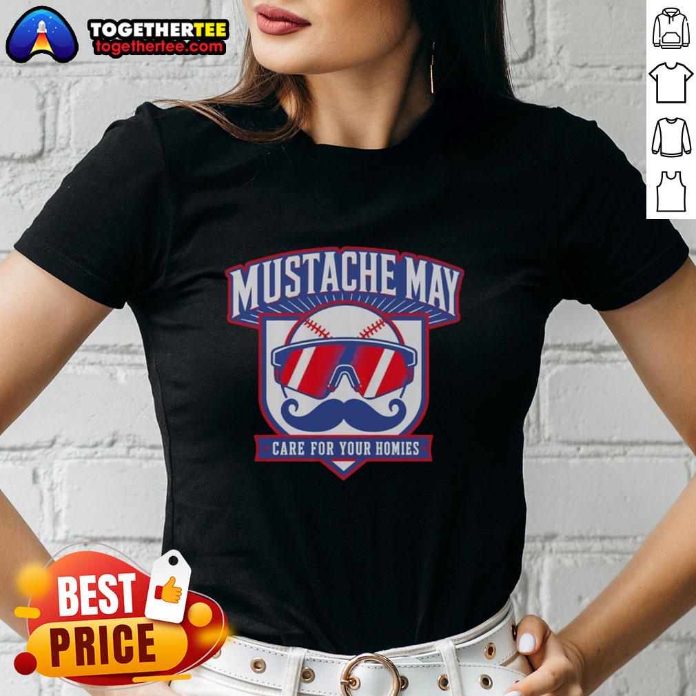Good Mustache May 2026 Care For Your Homies T-Shirt - Image 3