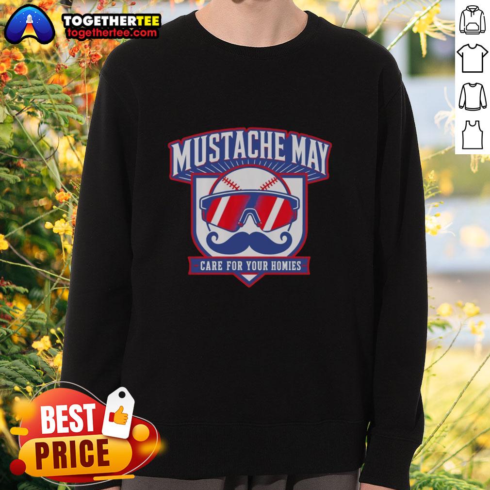 Good Mustache May 2026 Care For Your Homies T-Shirt - Image 5