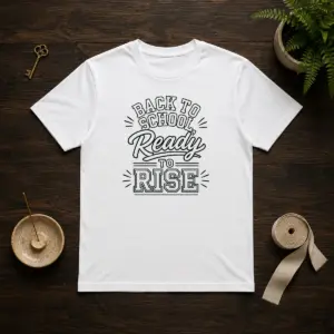 Good Back To School Ready To Rise Line Art Shirt