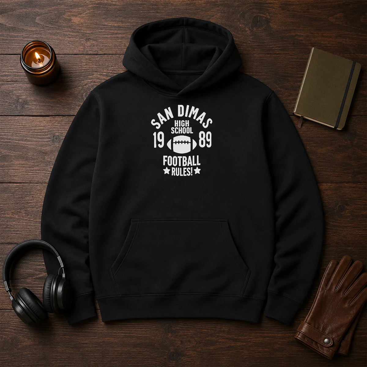 Official Brandon Walker San Dimas High School 1989 Football Rules Shirt - Image 5