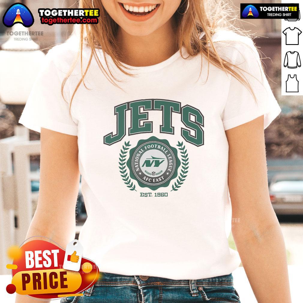 Official New York Jets Team Crest Est 1960 T-Shirt - Image 3